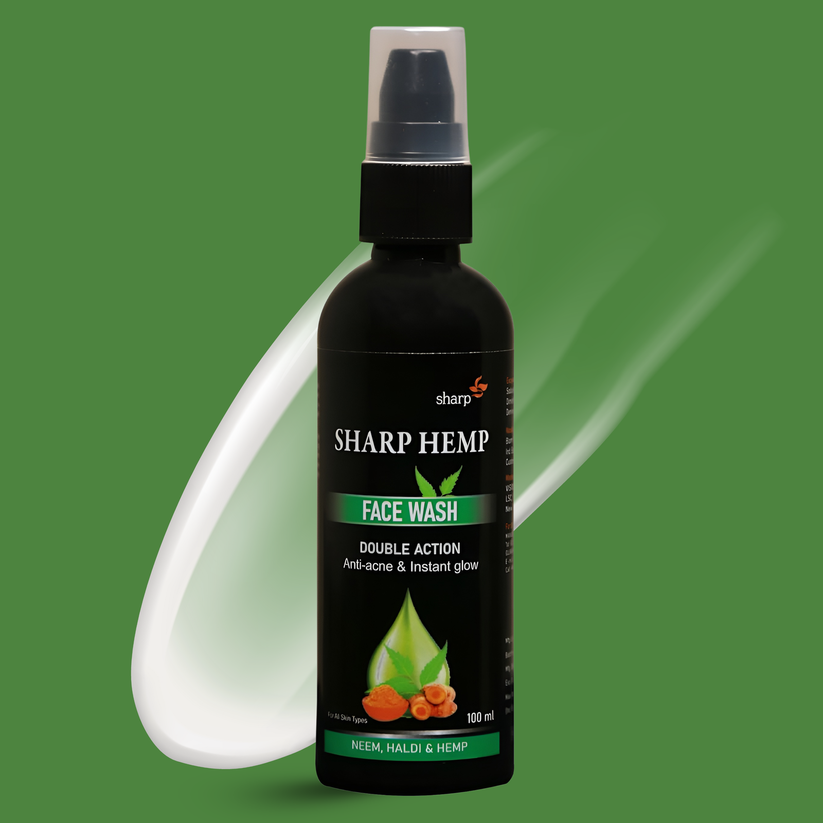 Sharp Hemp Clear Glow Face Wash (100ml)